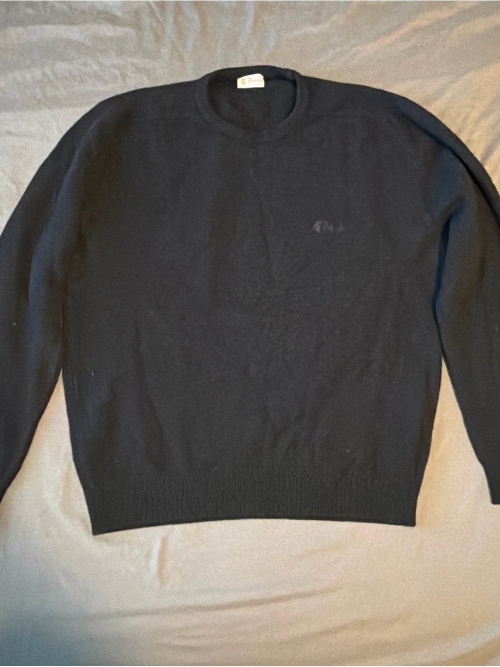 Pringle Men's Black Crewneck Pullover Sweater